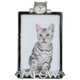 thumbnail image 1 of Marco de fotos de aleación Mental, marco de fotos de mascotas de dibujos animados con patrón de gato antiguo para marco de fotos Vertical de 4x6 pulgadas, 1 of 5