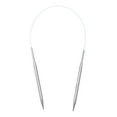 thumbnail image 1 of Uxcell Size US 8 Knitting Needles Circular Needle 16 inch Round Metal Stainless Steel Needle for Handmade Projects DIY Knitting, 1 of 6