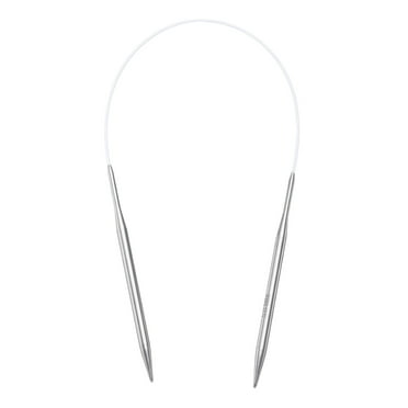 Size US 8 (5mm) Knitting Needles Circular Needle 16 Inch(40cm) Round Metal Stainless Steel Needle