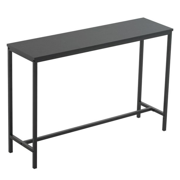 Ktaxon Modern Multifunction Console Sofa Table Tv Stand With Sy Metal Frame In Entryway Living Room Hallway Black Finish Com Ktaxon Modern Multifunction Console, Barb Small Console Table White Gloss Black