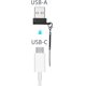 thumbnail image 2 of Adaptador USB C a USB, USB macho a USB C hembra, negro paquete de 2：, USB C portátil, admite carga rápida y transferencia de datos brillar Electrónica, 2 of 5