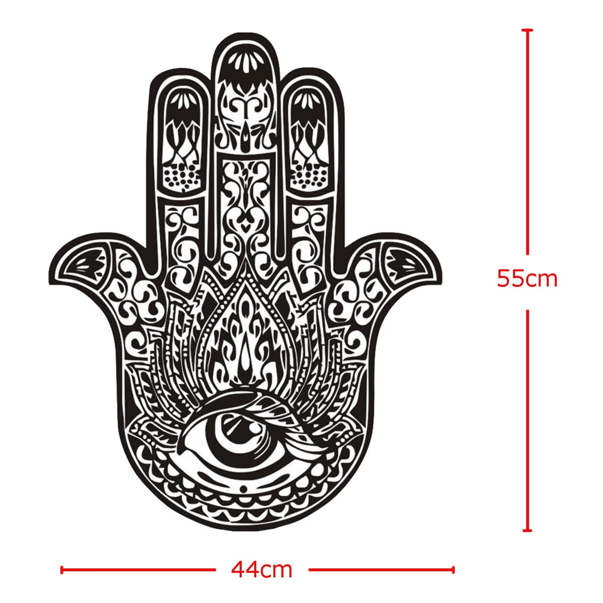 Hamsa Wall Decals Fatima Hand Eye Yoga Decor Indian Buddha Wall