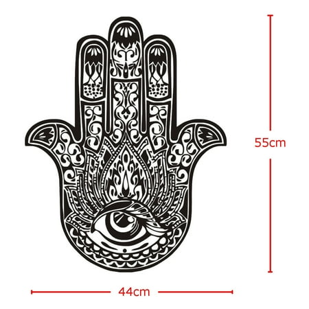 Hamsa Wall Decals Fatima Hand Eye Yoga Decor Indian Buddha Wall
