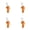 4 Pack, variant on Simulation Fried Chicken Pendant Necklace Lovely Funny handmade Imitation Food Chicken Legs Wings Necklace Keychain Resin Creative Barbecue Necklace for Women