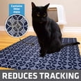 thumbnail image 4 of Drymate Original Cat Litter Mat, Contains Mess from Box for Cleaner Floors, Urine-Proof, Soft on Kitty Paws -Absorbent/Waterproof- Machine Washable, Durable (29”x36”)(Indigo Blue), 4 of 5