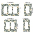 thumbnail image 2 of Yayeee Rocker Switch Wall Plate 1-Gang 4.6"x2.9" Home Decorative Outlet Cover, Sage Green Flower Pattern, 2 of 6