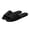 Black, variant on SuTry Unisex Couple Vertical Ribbed Strap Slides EVA Soft Sole Non Slip Waterproof Indoor Outdoor Bathroom Summer Casual Slippers
