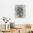 thumbnail image 3 of COMIO  Skull Wall Art Canvas Sugar Skull Colorful Flowers Butterfly Painting Gothic Theme Skeleton Pictures Prints for Living Room Bedroom Decoration Framed Ready to Hang, 3 of 5