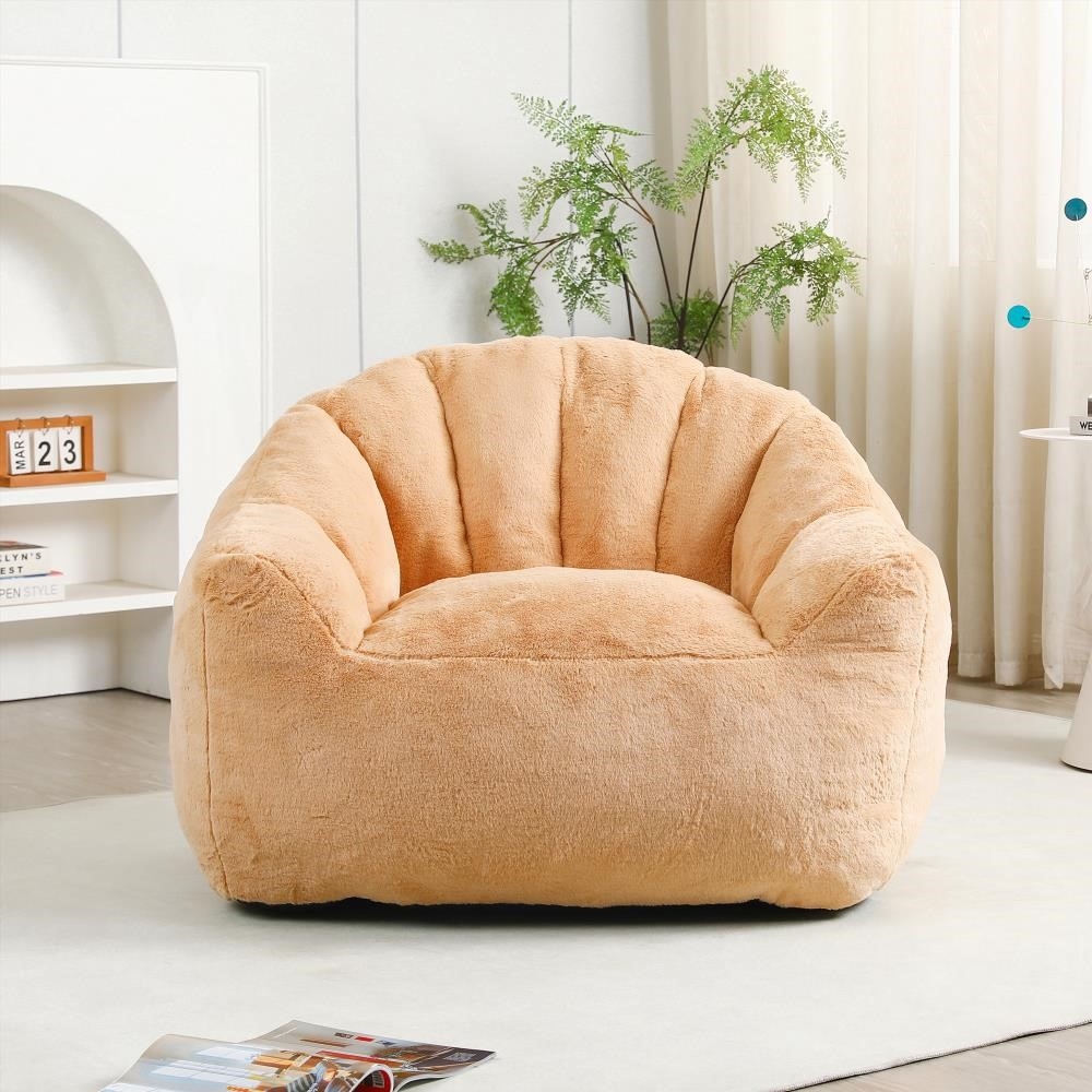 Giant Bean Bag Chair with High Density Foam|Comfy for Adults in Living Room