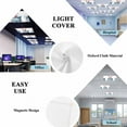 thumbnail image 4 of 2 Pack Pig Taking Fluorescent Light Covers for Ceiling Lights A Bath Magnetic Ceiling Light Covers Overhead Light Filters for Office Classroom Home, 4 of 9