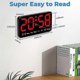 thumbnail image 4 of Digital Wall Clock, 9Inch LED Digital Clock Large Display with 12/24H, Big Digits,Small Silent Wall, 4 of 5
