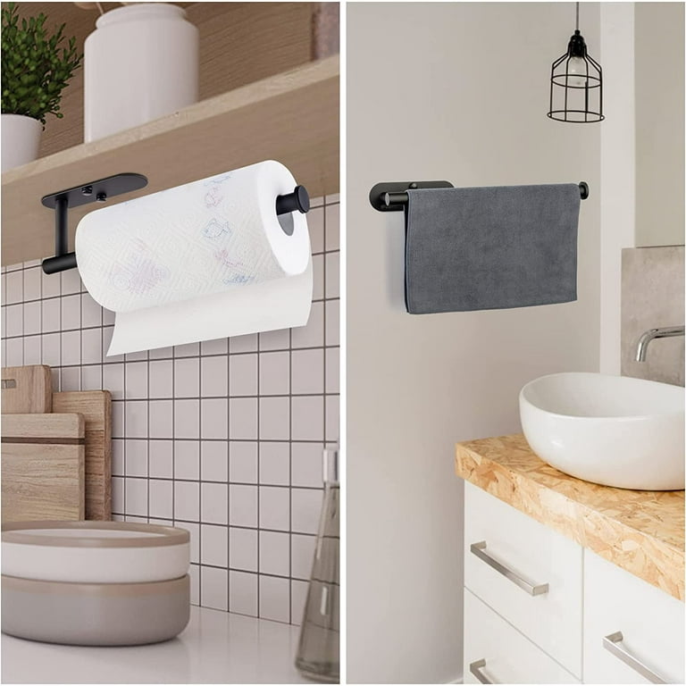 Durable Self-adhesive Paper Towel Holder That Can Be Used Under Cabinets,  In Bathrooms And Kitchens - Easy To Install, No Drilling Required - Keep  Your Bathroom And Kitchen Neat