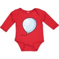 thumbnail image 3 of Inktastic Blue Balloon Boys or Girls Long Sleeve Baby Bodysuit, 3 of 5
