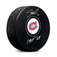 thumbnail image 1 of Shea Weber Autographed Montreal Canadiens Hockey Puck with HOF Note, 1 of 2