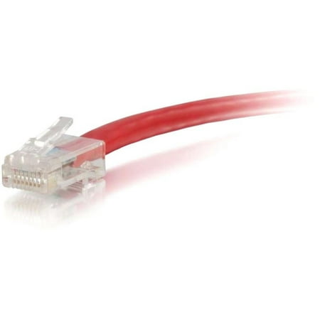 C2G 00551 12ft Cat5e Non-Booted Unshielded (UTP) Network Patch Cable - Red - Category 5e for Network Device - RJ-45 Male - RJ-45 Male - 12ft -