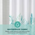 thumbnail image 4 of REGALWOVEN Bohemian Print Shower Curtain Sets, Waterproof Bath Curtain with 12 Hooks, Nature-Inspired Bathroom Decor Green 71"W x 71"L, 4 of 7