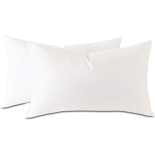 13x22 Hypoallergenic Luxury 100 Small Feather Rectangular Pillow