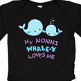 thumbnail image 4 of Inktastic My Nonni Whale-y Loves Me Boys or Girls Long Sleeve Baby Bodysuit, 4 of 5