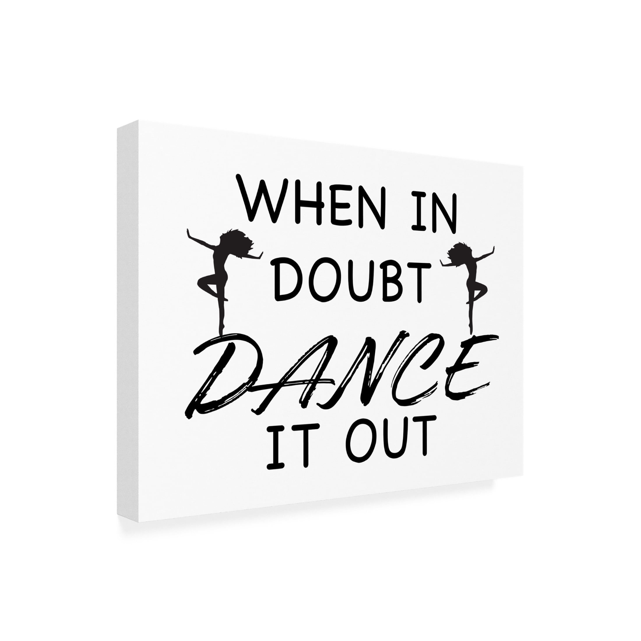 Canvas Wall Art - Jean Plout 'Good Vibes Typography B' Wall Art for Living Room, Bedroom, or Office Décor by Trademark Fine Art - 24 x 18 Inches