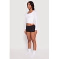 thumbnail image 3 of Womens Rib Knit Seamless Boyshort Panty, 3 of 4