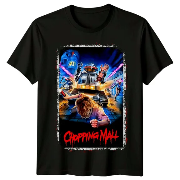 RARE Chopping Mall (1986) Movie Poster Inspired T-Shirt Retro 80s Tee Unisex