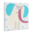 thumbnail image 2 of Stupell Industries Contemporary Electric Blue Elephant Canvas Art, 30 x 30, by Carla Daly, 2 of 8