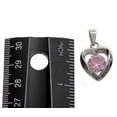 thumbnail image 2 of R.H Jewelry Womens Stainless Steel Heart Pendant Mother in Law Pink Crystal Pendant, 2 of 4