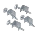 thumbnail image 2 of Paquete de 4 niveladores de soporte en U ajustables, patas niveladoras de patas de muebles con rosca M10 de alta resistencia con soporte de zócalo en forma de U, 2 of 4