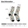 thumbnail image 2 of Lsque Train Printed Men's Crew Socks, Soft Durable Breathable Moisture-Wicking with Odor Control Cotton socks, 2 of 6