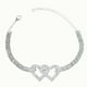 thumbnail image 1 of Diamantes de imitación de la cadena del pie de las mujeres: joyería decorativa del pie de la pulsera del tobillo del corazón brillante, 1 of 5