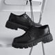 thumbnail image 4 of Zapatos de hombre, zapatos de cuero negro, zapatos de cuero pequeños de corte bajo para primavera y otoño, zapatos casuales para jóvenes, 4 of 5