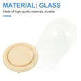 thumbnail image 4 of Pungan Desktop Decor Clear Glass Cloche Dome with Base for Display and Decoration(8.27"X4.72"X3.94"), 4 of 10