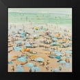 thumbnail image 2 of Atelier B Art Studio 12x12 Black Modern Framed Museum Art Print Titled - People at the Beach, 2 of 5