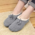 thumbnail image 2 of BambooMN Women's Fancy Yarn Slippers Non-Slip Cozy Lined - Assortment C - Large - 3 Pairs, 2 of 7