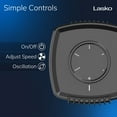thumbnail image 5 of Lasko SlumberBreeze 8" 2-in-1 Personal Fan with White Noise, Black, SB100, 5 of 10