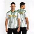 thumbnail image 6 of Zimjoy 2026 Mexico Soccer Jersey for Men Crew Neck Short Sleeve Aztec Calendar Graphic Short Sleeve Fan Shirt for Game Day Travel Streetwear and Casual Wear White L, 6 of 6