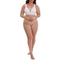 thumbnail image 2 of INSPIRE CHIC Women's Mesh Plunge Wirefree Full Coverage Bras Wide Straps Seamless Lightweight Soft Breathable Bra L White, 2 of 4