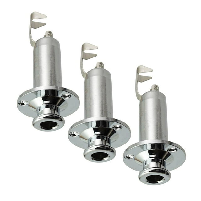 3PCS 1/4 ''Strap Lock End Pin Output Enchufe De Entrada Para Guitarra Yuyangstore Toma de entrada de salida de bajo