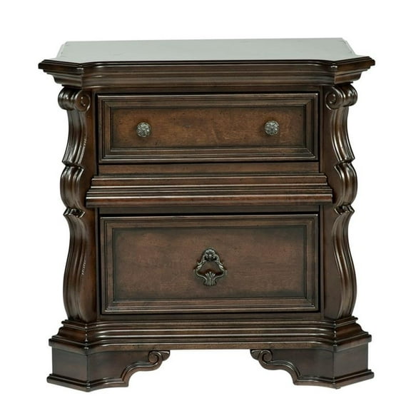 Arbor Place Dark Brown Wood Night Stand