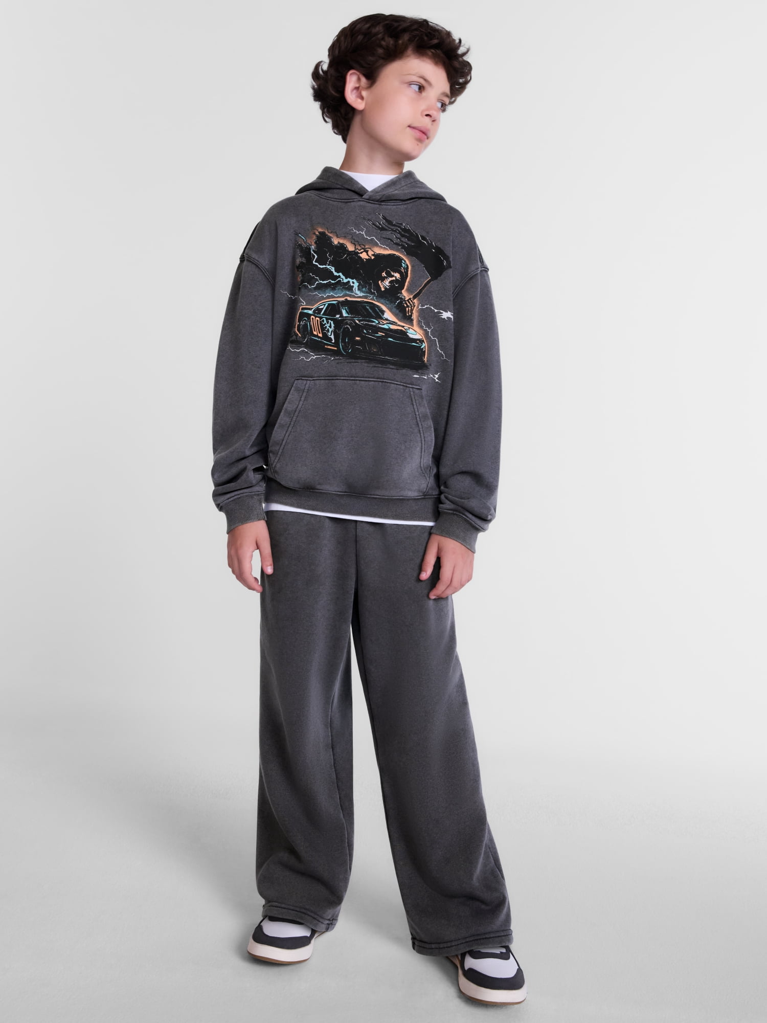 Weekend Academy Boys Graphic Print Fleece Hoodie, Sizes 4-18