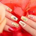 thumbnail image 3 of 1 Feuille Autocollants d'Art d'Ongles Design Floral 3D Mixte Accessoires de Mode Décoration, 3 of 9