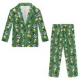 thumbnail image 4 of Xoenoiee Skull Hat Beer Shamrock Print 2Pcs Suit Set for Boys Kids St. Patrick's Day Suit Jacket Trousers with Elastic Waistband Formal Wedding Party Wear Blazer Set, Size 7-8 Years, 4 of 7