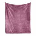 thumbnail image 1 of Chevron Soft Flannel Fleece Throw Blanket, Retro Modern Zig Zag Stripes in Ikat Style Horizontal Lines Design, Cozy Plush for Indoor and Outdoor Use, 70" x 90", Multicolor, by Ambesonne, 1 of 6