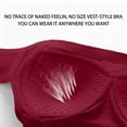 thumbnail image 6 of Dreluolixuan Wireless Pushup Bra for Women Bras Full Coverage Push Up Padded Wide Straps Bralettes Breathable Everyday Underwear, 6 of 8