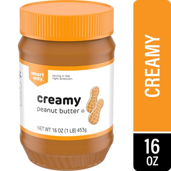 SMW Creamy Peanut Butter, Easy to Spread, 16 oz