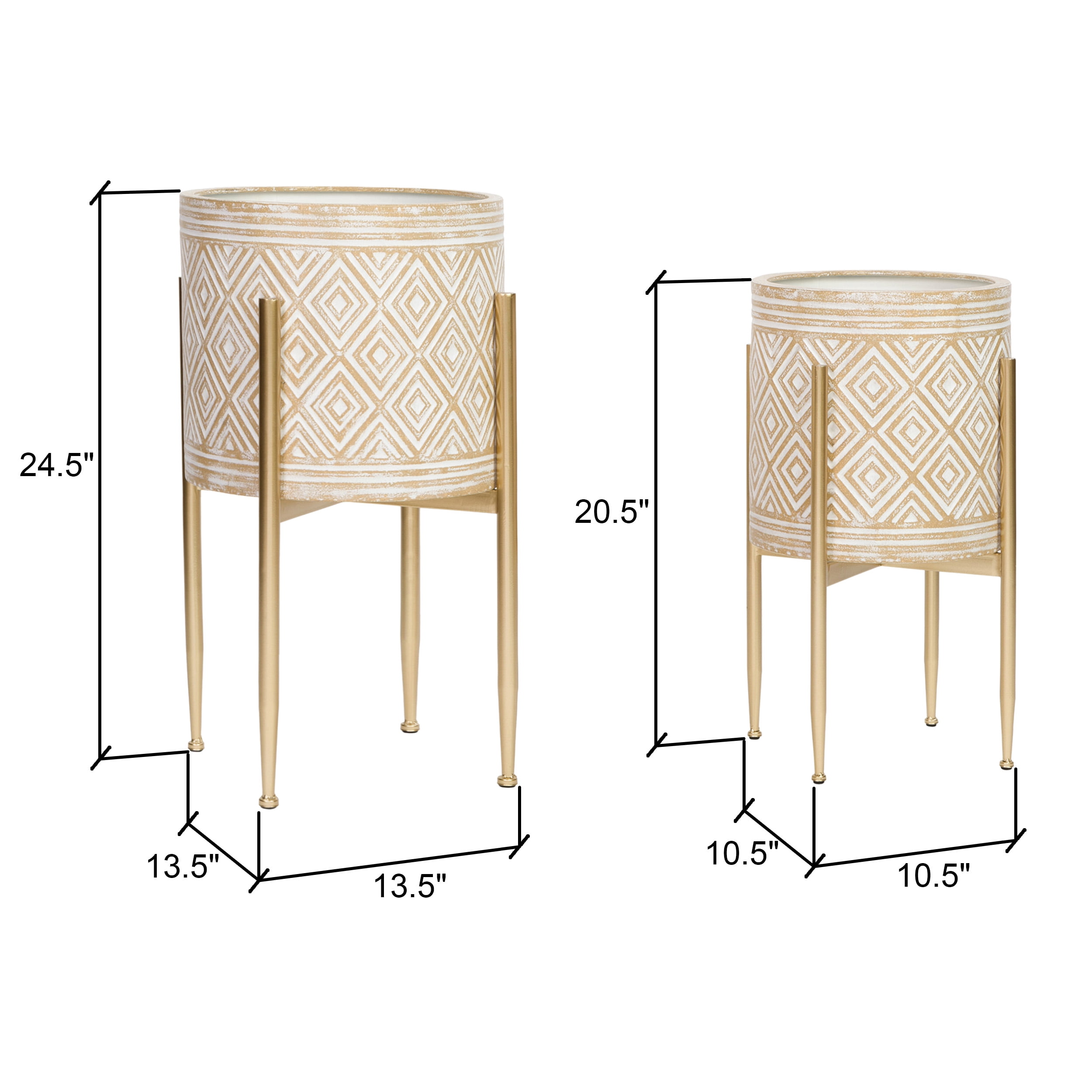 Aspire Home Accents Eisley Modern Planters (Set of 2)