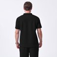 thumbnail image 5 of Kalauyu Mens Short Sleeve Golf Shirts Turn Down Collared with Button Casual Breathable Golf Summer Tops, 5 of 5