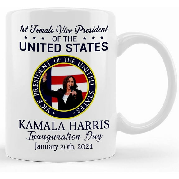 Kamala Harris Seal Of Vice President Inauguration Day 2021 Coffee Mug, For Madam Harris Supporter, Biden Harris 2021 Gift Cup Women., Ceramic Novelty Coffee Mug, Tea Cup, Gift Present Fo