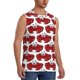 thumbnail image 2 of Balery Cute Red Crab Camisetas sin mangas para hombre, absorbe la humedad y protege contra el mal olor.-Medium, 2 of 7