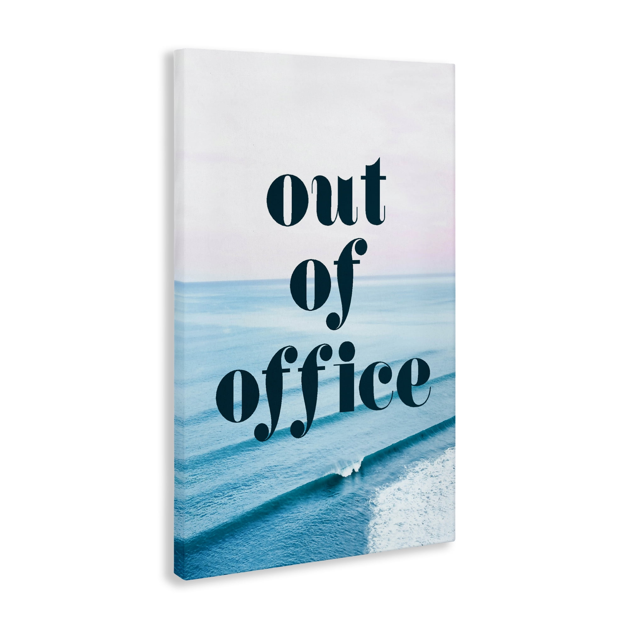 Out of Office Ocean Waves Canvas Wall Art, design by Lil' Rue